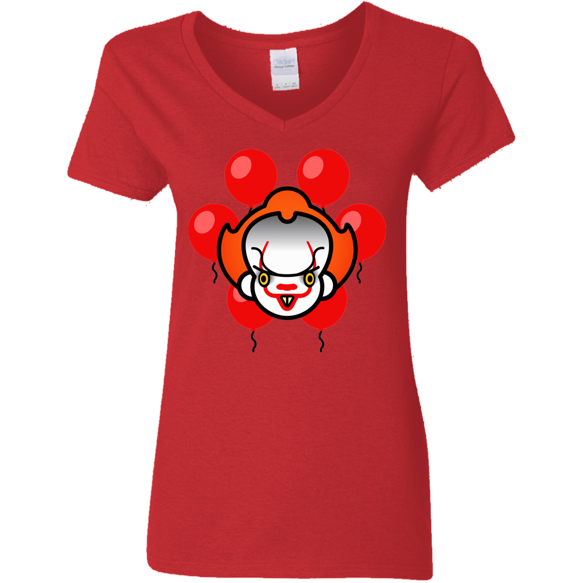 T-Shirts Red / S Chibiwise Women's V-Neck T-Shirt
