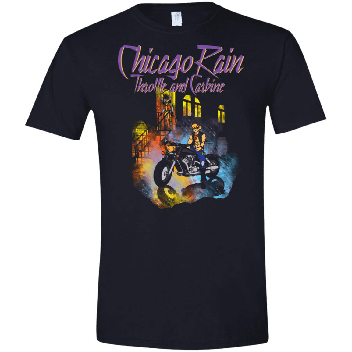 T-Shirts Black / X-Small Chicago Rain Men's Semi-Fitted Softstyle