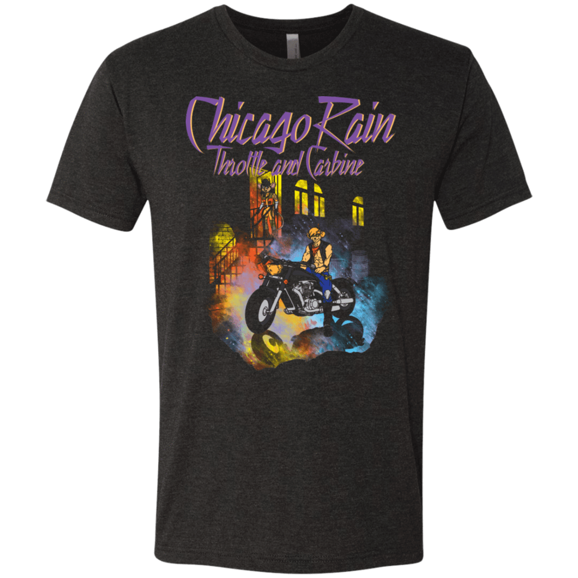 T-Shirts Vintage Black / S Chicago Rain Men's Triblend T-Shirt