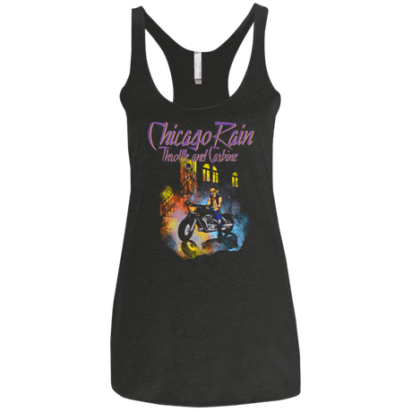 T-Shirts Vintage Black / X-Small Chicago Rain Women's Triblend Racerback Tank