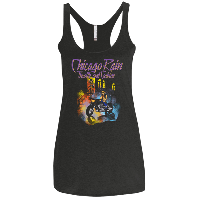 T-Shirts Vintage Black / X-Small Chicago Rain Women's Triblend Racerback Tank