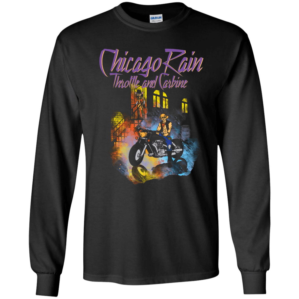 T-Shirts Black / YS Chicago Rain Youth Long Sleeve T-Shirt