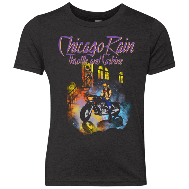 T-Shirts Vintage Black / YXS Chicago Rain Youth Triblend T-Shirt