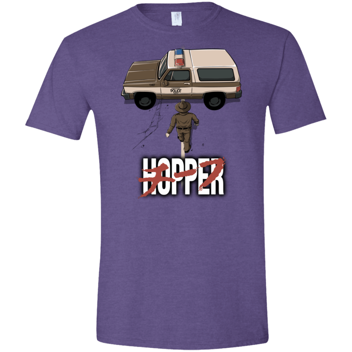 T-Shirts Heather Purple / S Chief Hopper Men's Semi-Fitted Softstyle