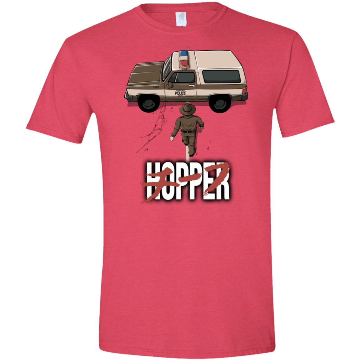 T-Shirts Heather Red / S Chief Hopper Men's Semi-Fitted Softstyle