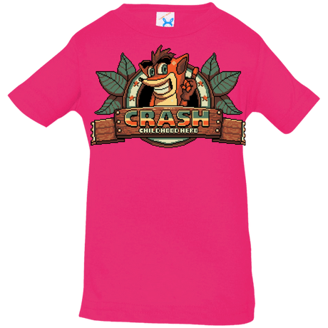 T-Shirts Hot Pink / 6 Months Childhood hero Infant Premium T-Shirt