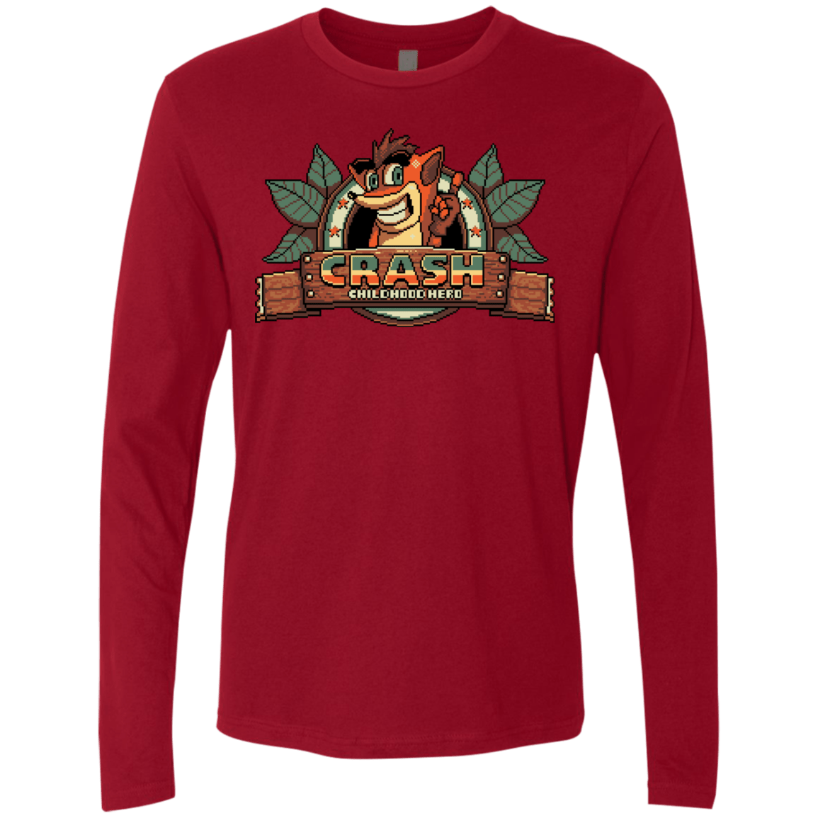 T-Shirts Cardinal / S Childhood hero Men's Premium Long Sleeve