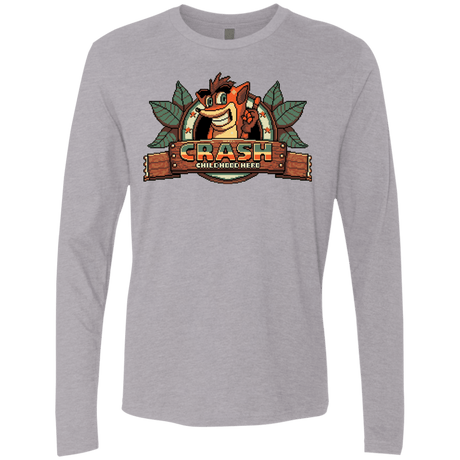 T-Shirts Heather Grey / S Childhood hero Men's Premium Long Sleeve