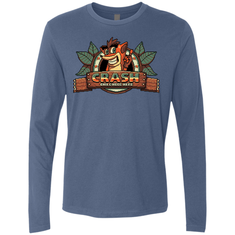 T-Shirts Indigo / S Childhood hero Men's Premium Long Sleeve