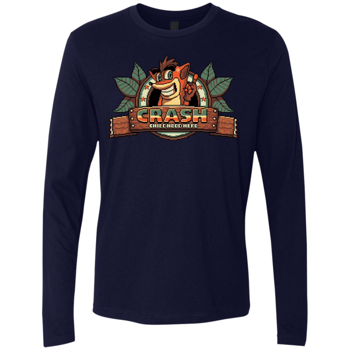 T-Shirts Midnight Navy / S Childhood hero Men's Premium Long Sleeve