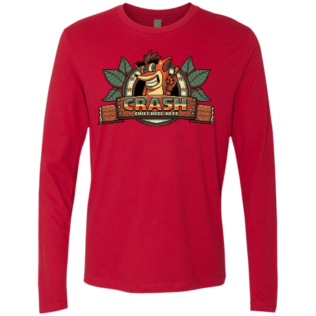 T-Shirts Red / S Childhood hero Men's Premium Long Sleeve