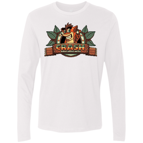 T-Shirts White / S Childhood hero Men's Premium Long Sleeve