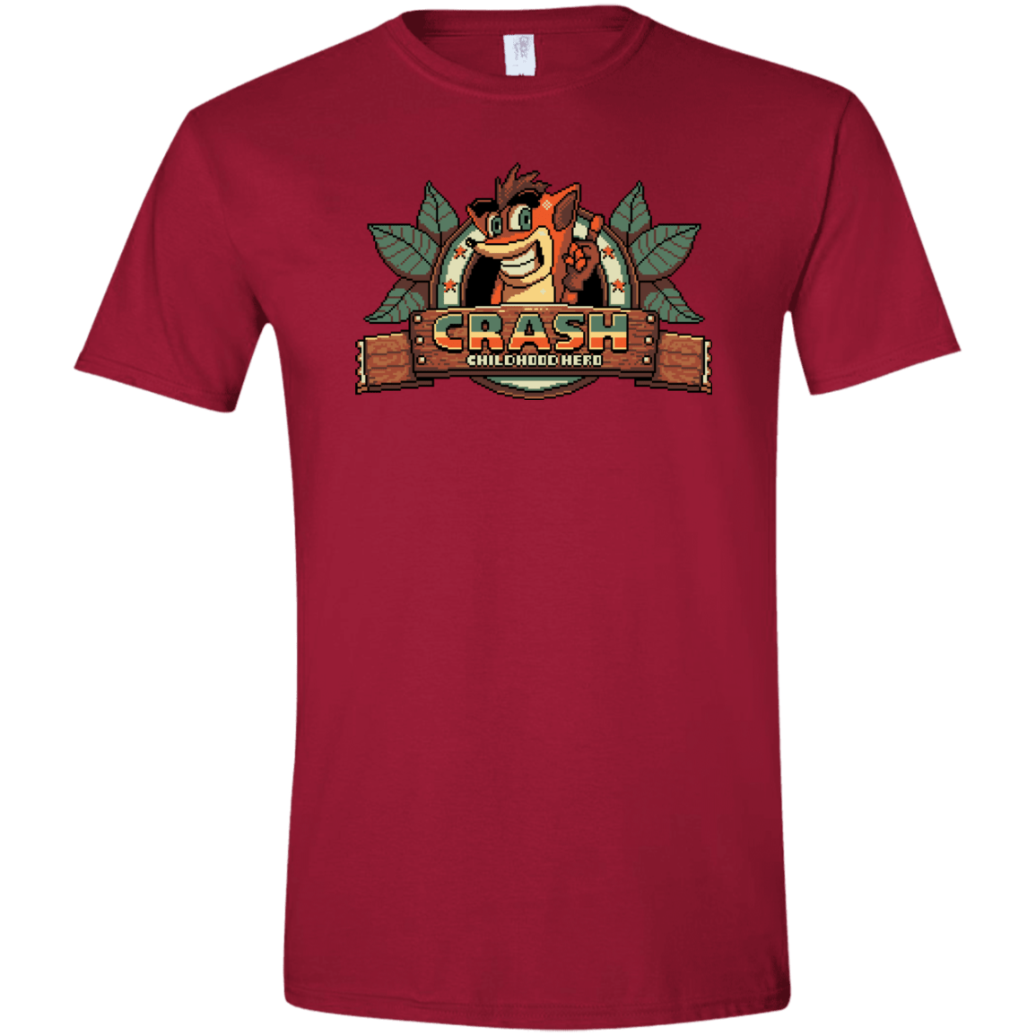 T-Shirts Cardinal Red / S Childhood hero Men's Semi-Fitted Softstyle