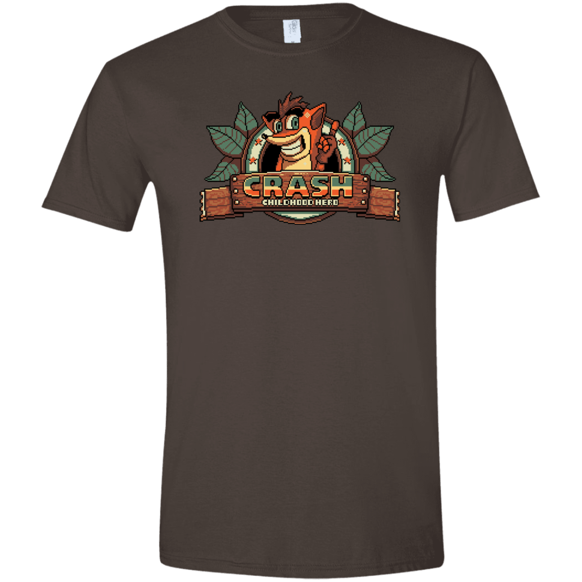 T-Shirts Dark Chocolate / S Childhood hero Men's Semi-Fitted Softstyle