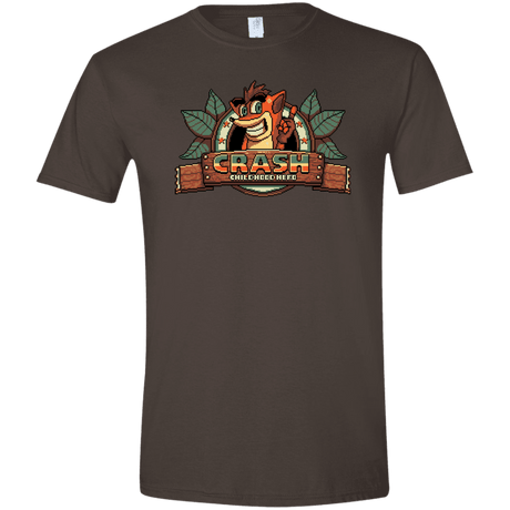 T-Shirts Dark Chocolate / S Childhood hero Men's Semi-Fitted Softstyle