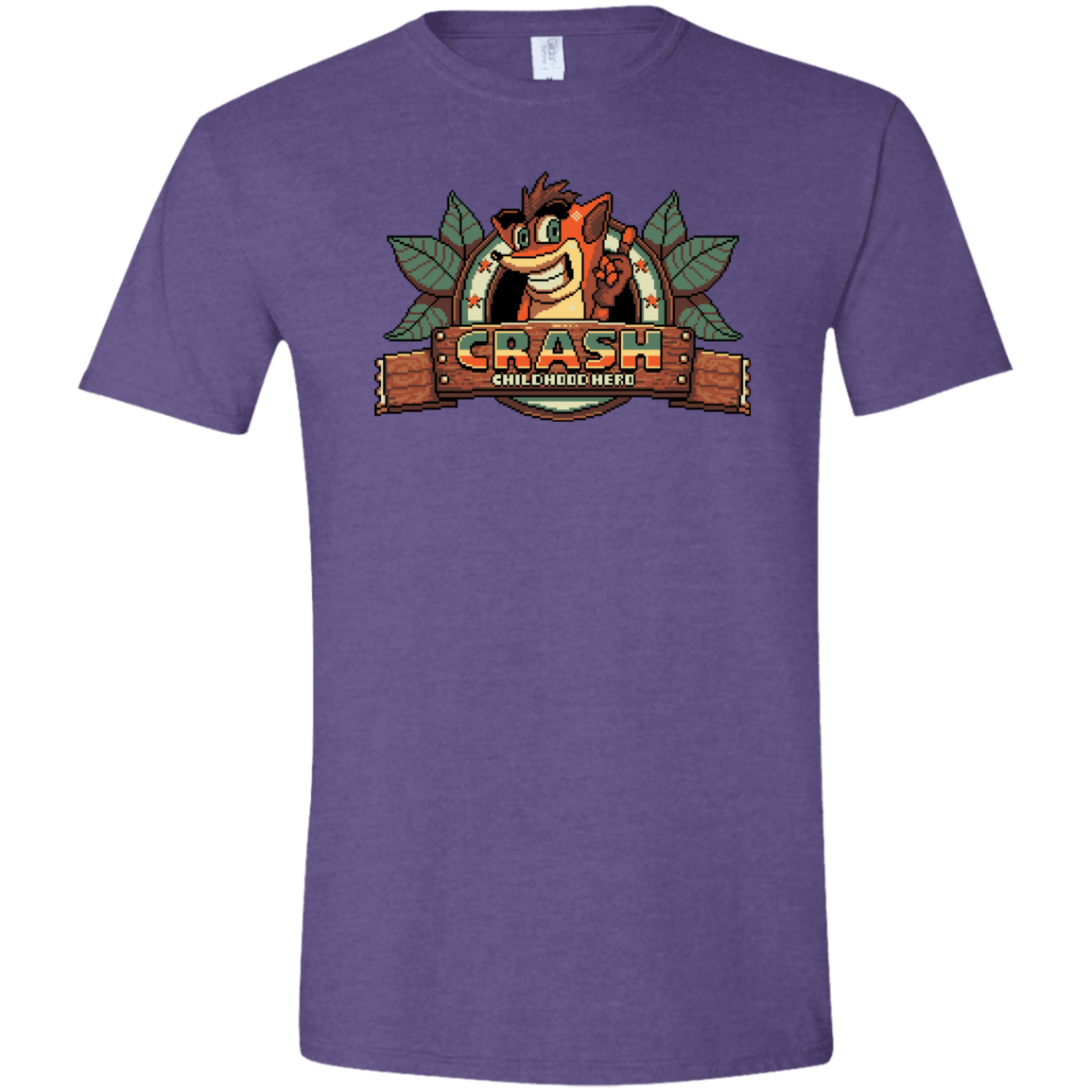 T-Shirts Heather Purple / S Childhood hero Men's Semi-Fitted Softstyle