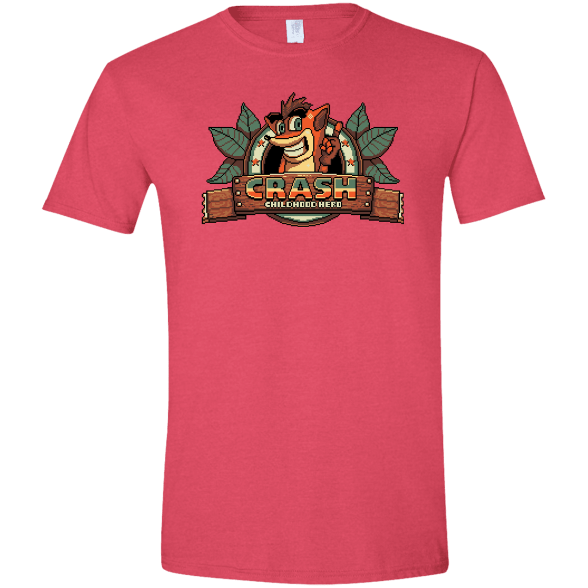 T-Shirts Heather Red / S Childhood hero Men's Semi-Fitted Softstyle