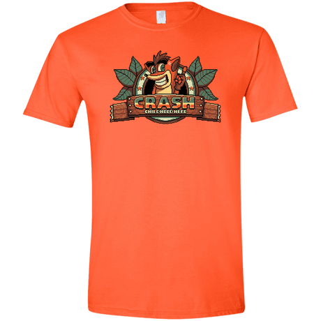 T-Shirts Orange / S Childhood hero Men's Semi-Fitted Softstyle