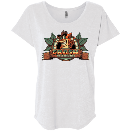 T-Shirts Heather White / X-Small Childhood hero Triblend Dolman Sleeve