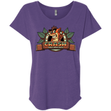 T-Shirts Purple Rush / X-Small Childhood hero Triblend Dolman Sleeve