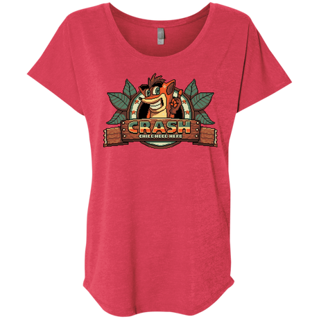 T-Shirts Vintage Red / X-Small Childhood hero Triblend Dolman Sleeve