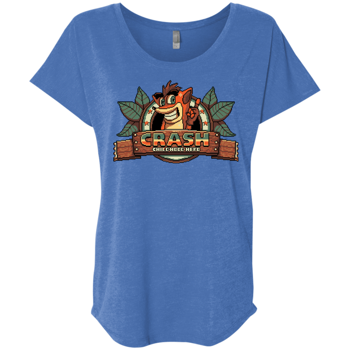 T-Shirts Vintage Royal / X-Small Childhood hero Triblend Dolman Sleeve