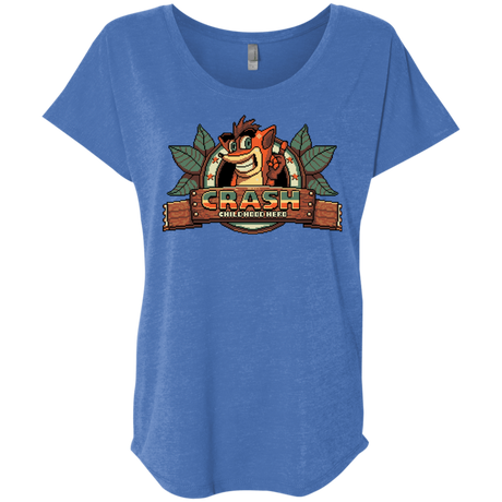 T-Shirts Vintage Royal / X-Small Childhood hero Triblend Dolman Sleeve