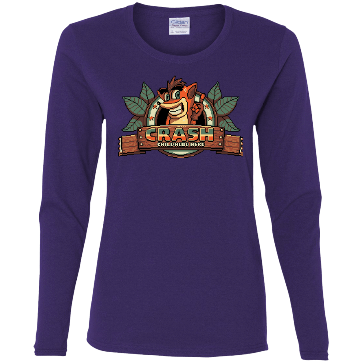 T-Shirts Purple / S Childhood hero Women's Long Sleeve T-Shirt