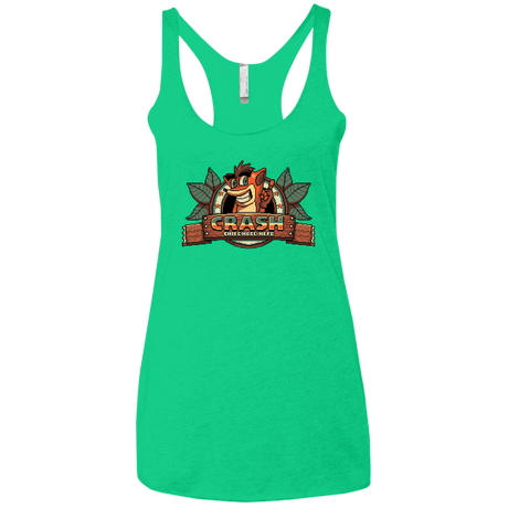 T-Shirts Envy / X-Small Childhood hero Women's Triblend Racerback Tank