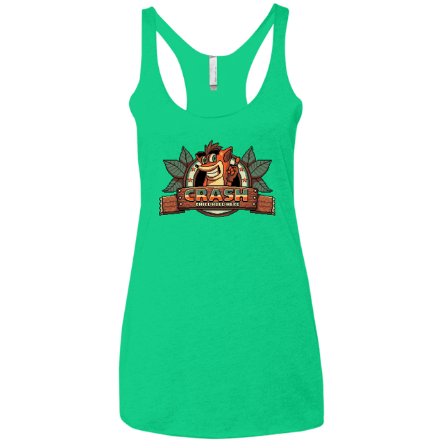 T-Shirts Envy / X-Small Childhood hero Women's Triblend Racerback Tank