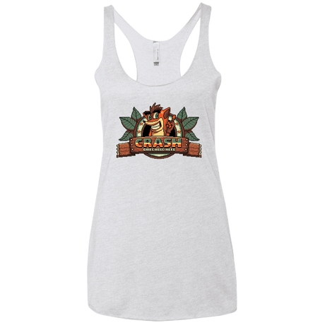 T-Shirts Heather White / X-Small Childhood hero Women's Triblend Racerback Tank