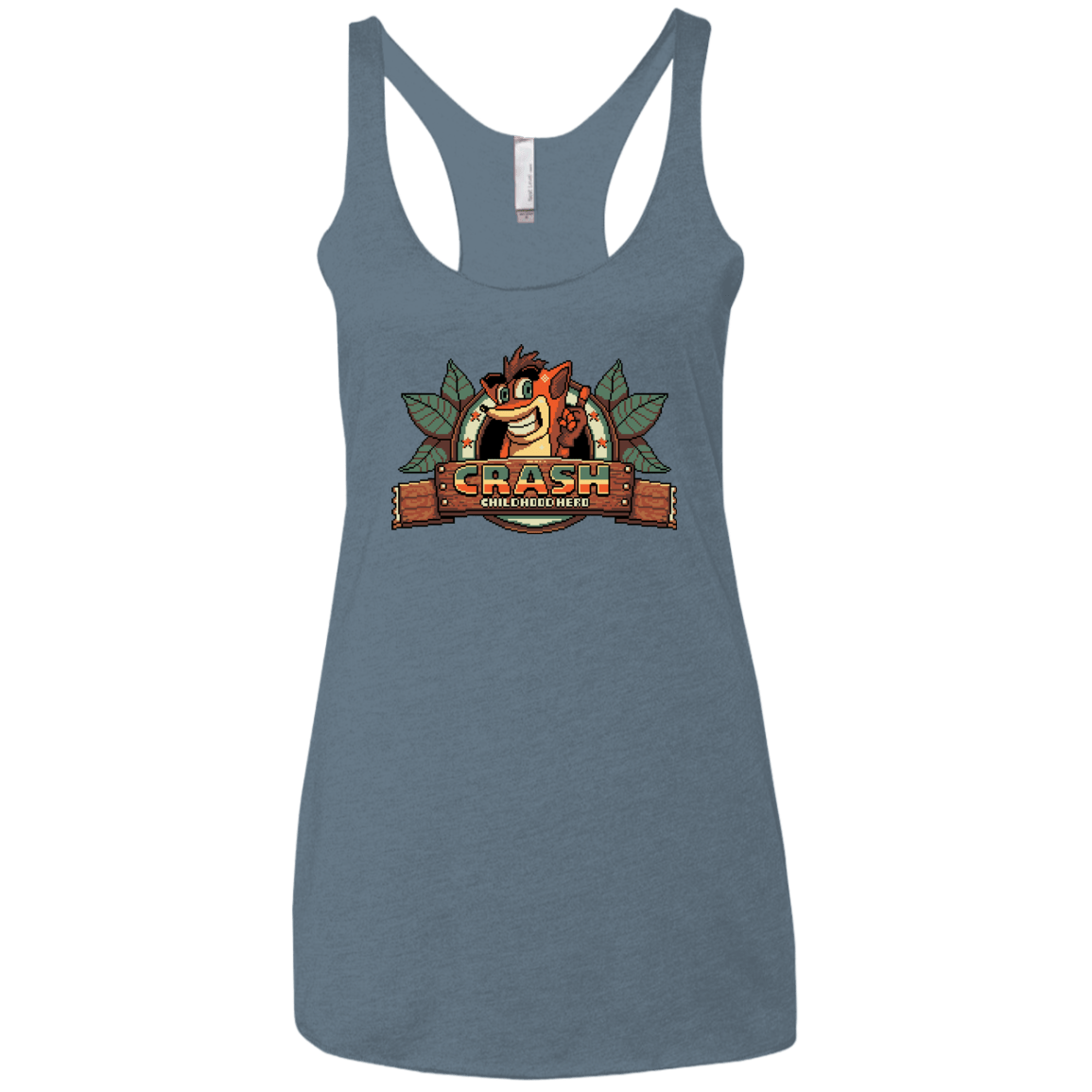 T-Shirts Indigo / X-Small Childhood hero Women's Triblend Racerback Tank