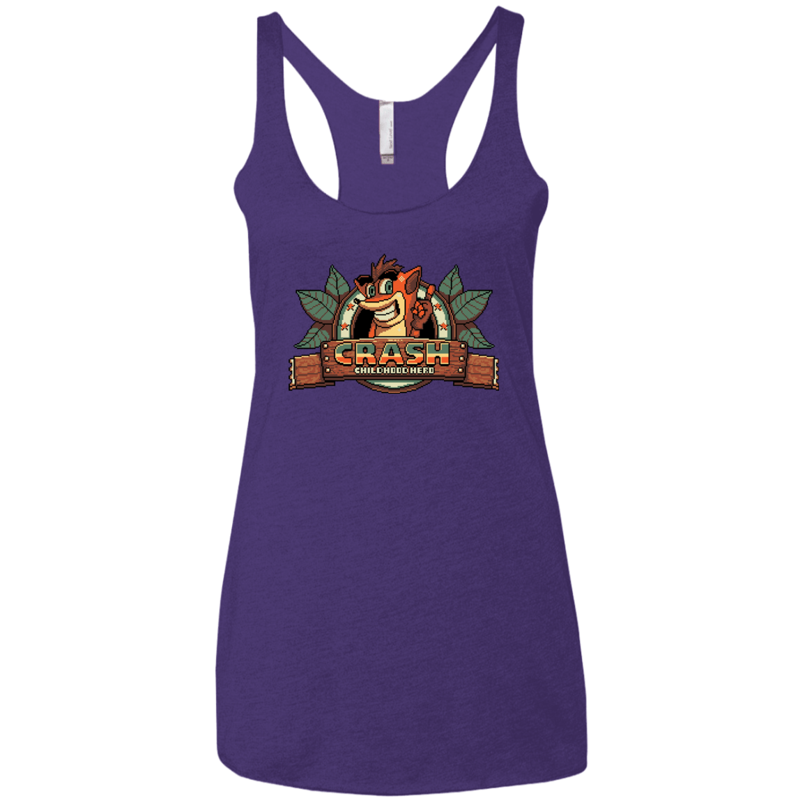 T-Shirts Purple Rush / X-Small Childhood hero Women's Triblend Racerback Tank