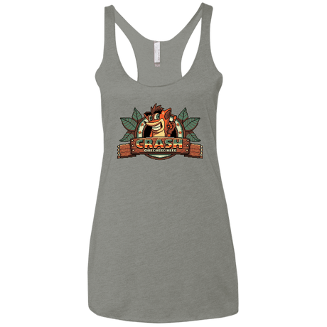 T-Shirts Venetian Grey / X-Small Childhood hero Women's Triblend Racerback Tank