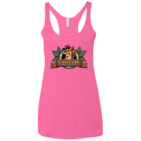 T-Shirts Vintage Pink / X-Small Childhood hero Women's Triblend Racerback Tank