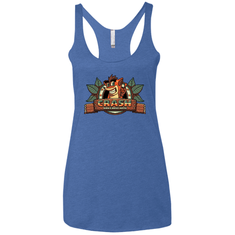 T-Shirts Vintage Royal / X-Small Childhood hero Women's Triblend Racerback Tank