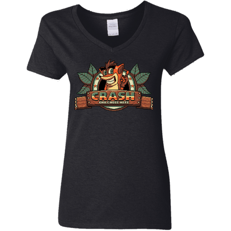 T-Shirts Black / S Childhood hero Women's V-Neck T-Shirt