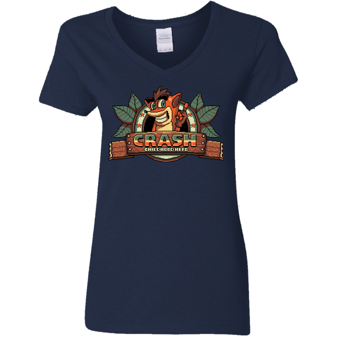 T-Shirts Navy / S Childhood hero Women's V-Neck T-Shirt