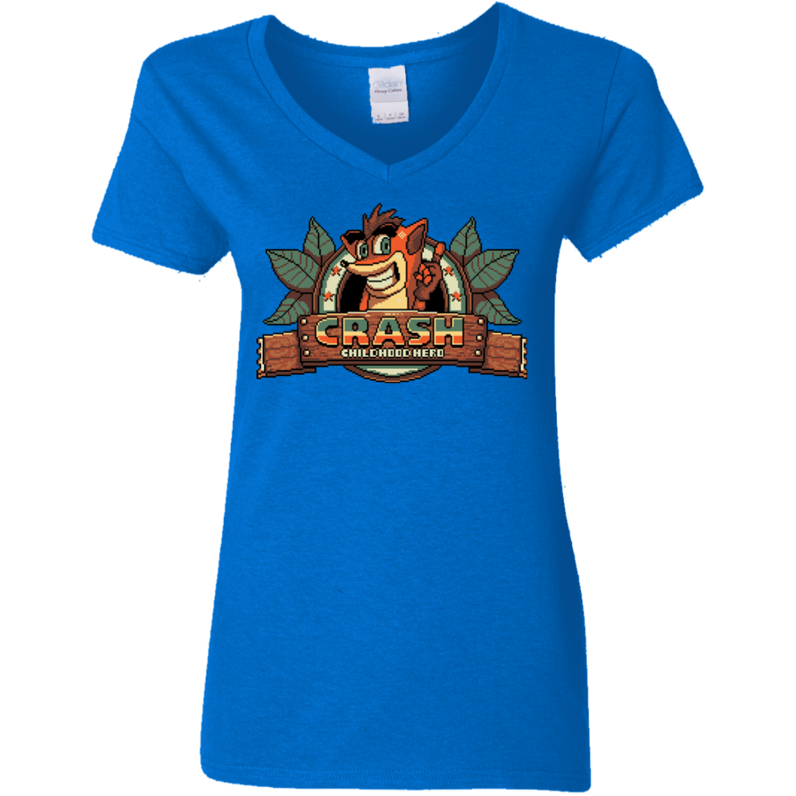 T-Shirts Royal / S Childhood hero Women's V-Neck T-Shirt