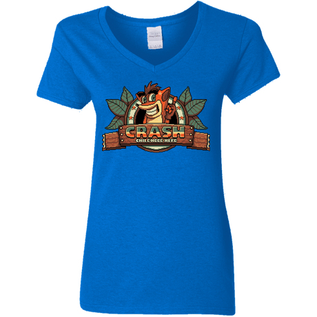 T-Shirts Royal / S Childhood hero Women's V-Neck T-Shirt