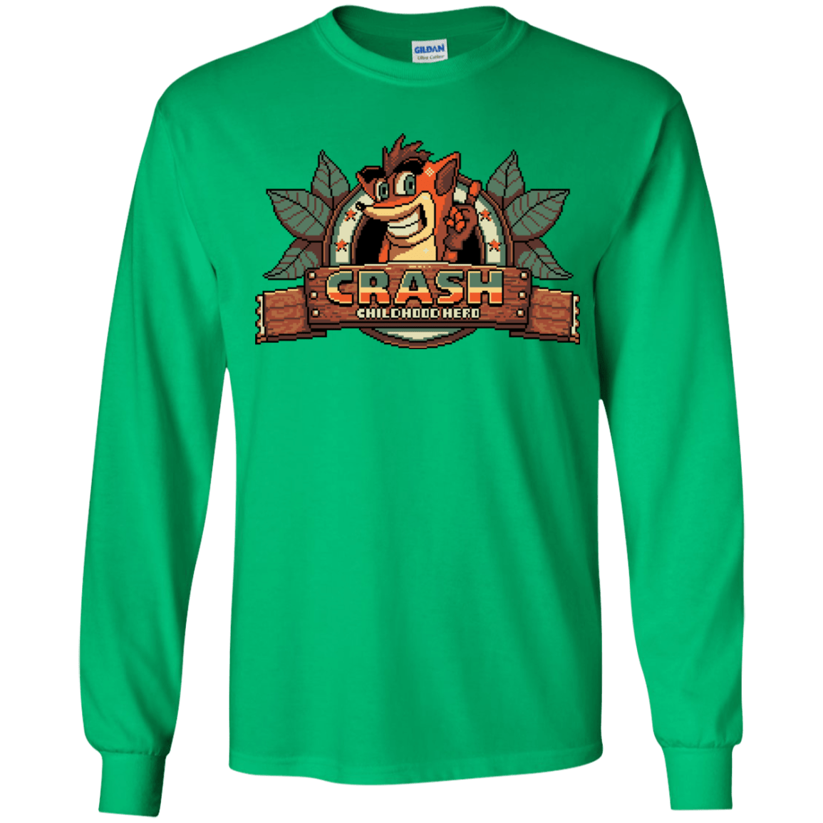 T-Shirts Irish Green / YS Childhood hero Youth Long Sleeve T-Shirt