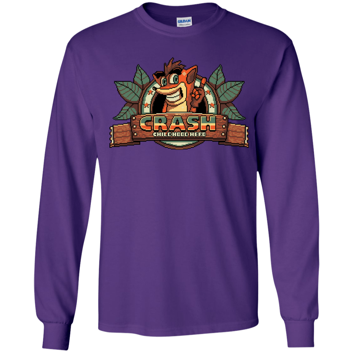 T-Shirts Purple / YS Childhood hero Youth Long Sleeve T-Shirt