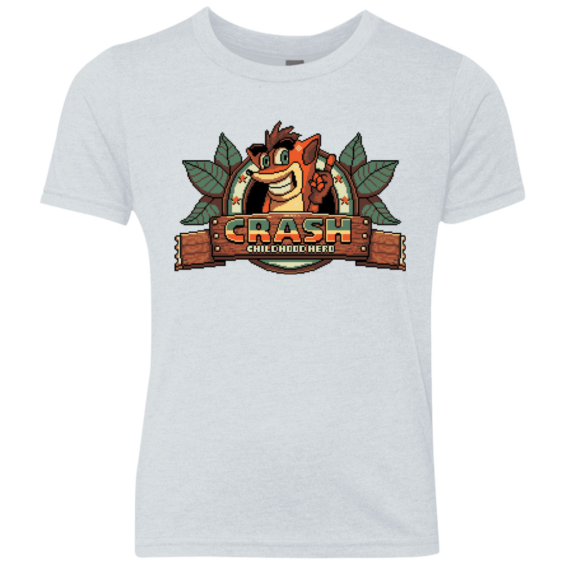 T-Shirts Heather White / YXS Childhood hero Youth Triblend T-Shirt