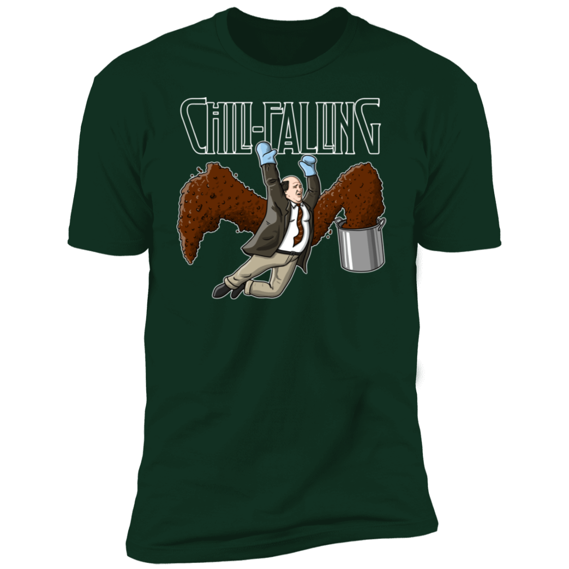 T-Shirts Forest Green / S Chili Falling Men's Premium T-Shirt