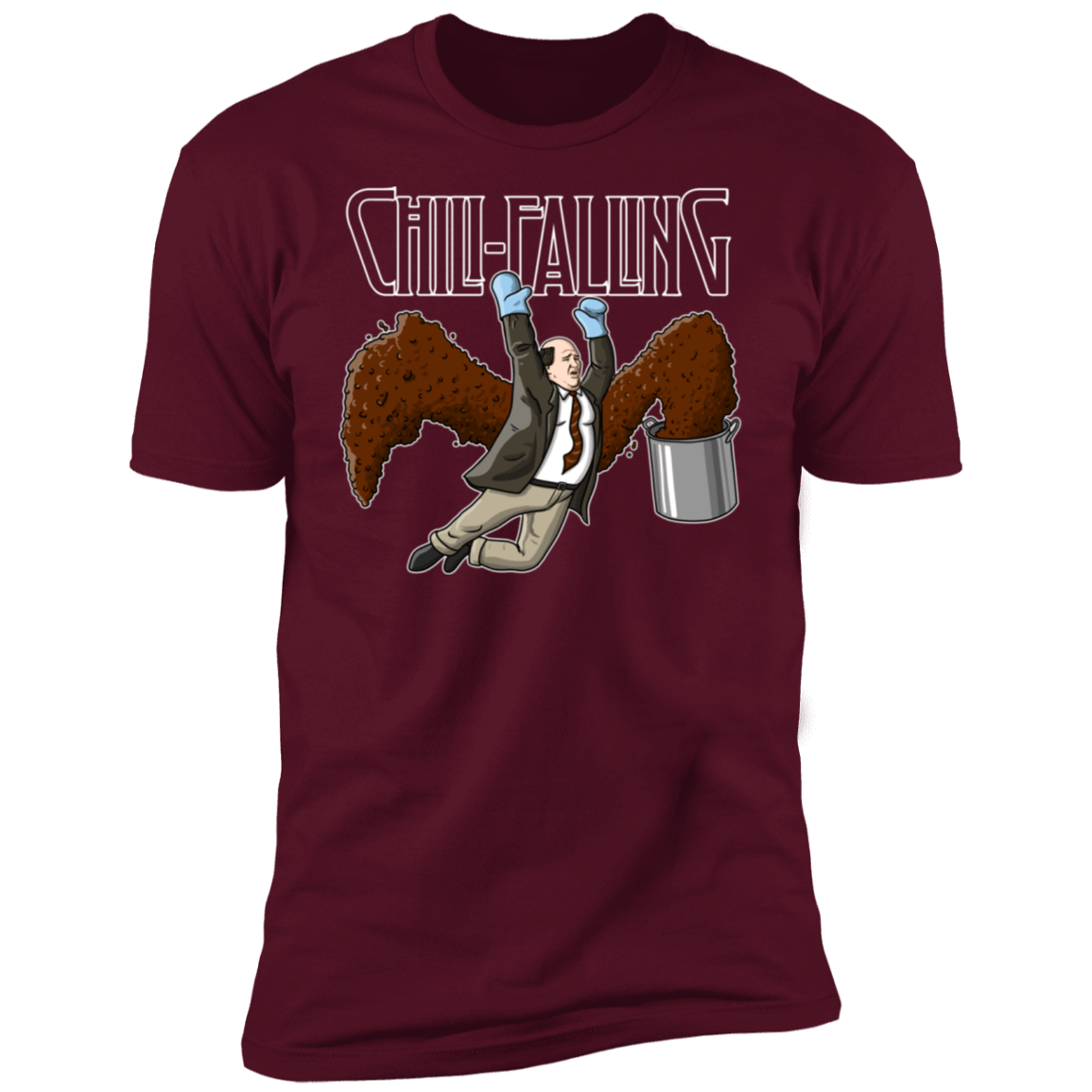 T-Shirts Maroon / S Chili Falling Men's Premium T-Shirt