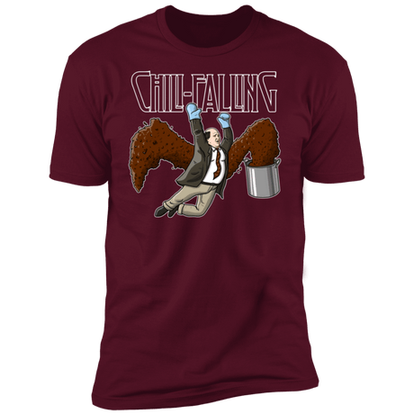 T-Shirts Maroon / S Chili Falling Men's Premium T-Shirt