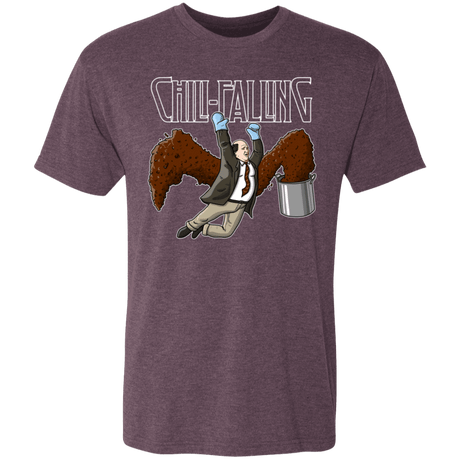 T-Shirts Vintage Purple / S Chili Falling Men's Triblend T-Shirt