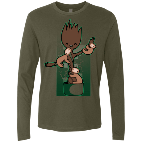 T-Shirts Military Green / Small Chilling Out Men's Premium Long Sleeve