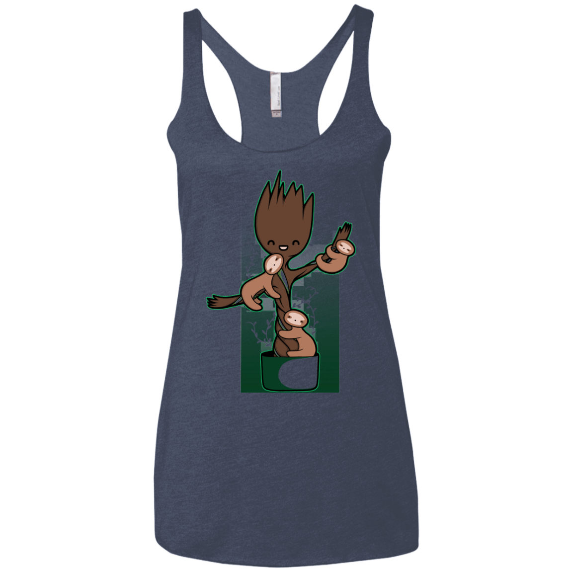 T-Shirts Vintage Navy / X-Small Chilling Out Women's Triblend Racerback Tank