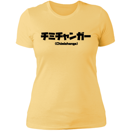 T-Shirts Banana Cream/ / S Chimichanga Kanji Women's Premium T-Shirt